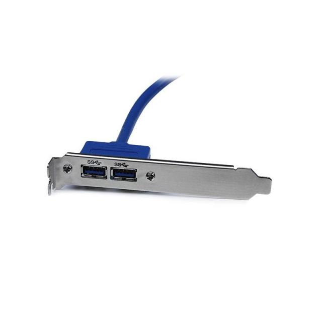 StarTech.com - Cabezal Bracket de 2 puertos USB 3.0 SuperSpeed con conexión a Placa Base