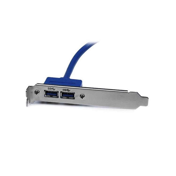StarTech.com - Cabezal Bracket de 2 puertos USB 3.0 SuperSpeed con conexión a Placa Base
