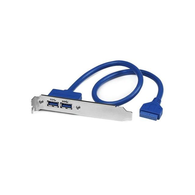 StarTech.com - Cabezal Bracket de 2 puertos USB 3.0 SuperSpeed con conexión a Placa Base