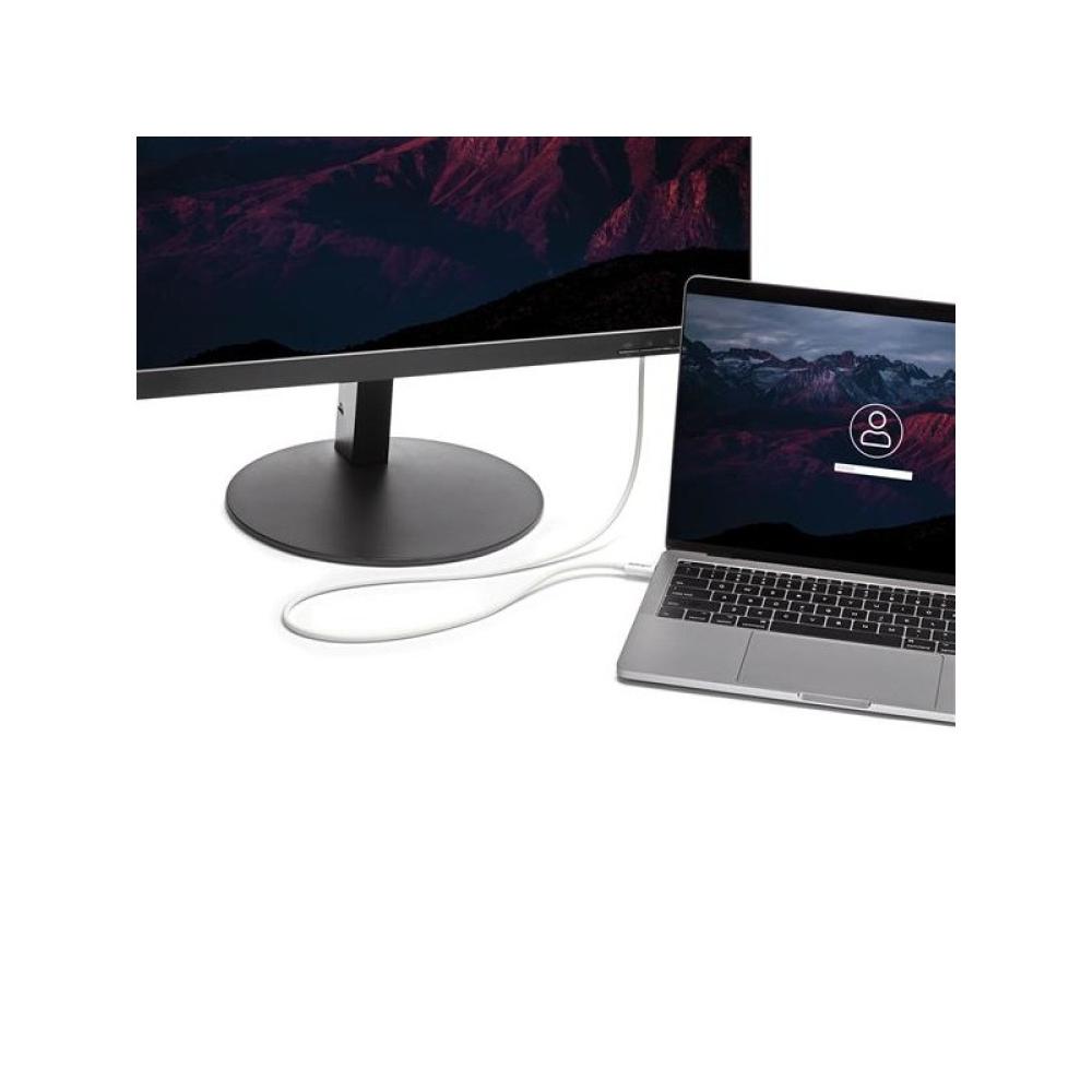 StarTech.com - Cable Thunderbolt 3 Pasivo de 2m - 20Gbps - PD 100W - Vídeo 4K - Cable Thunderbolt - Certificado Thu - TBLT3MM2MW