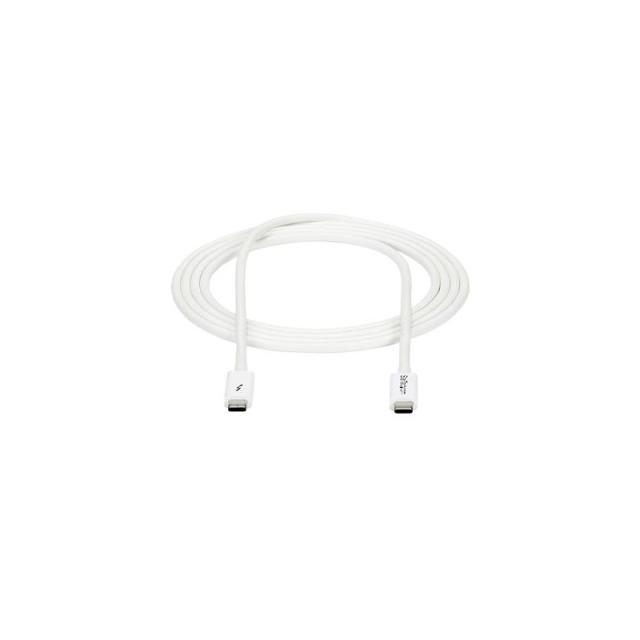 StarTech.com - Cable Thunderbolt 3 Pasivo de 2m - 20Gbps - PD 100W - Vídeo 4K - Cable Thunderbolt - Certificado Thu - TBLT3MM2MW
