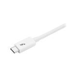 StarTech.com - Cable Thunderbolt 3 Pasivo de 2m - 20Gbps - PD 100W - Vídeo 4K - Cable Thunderbolt - Certificado Thu - TBLT3MM2MW