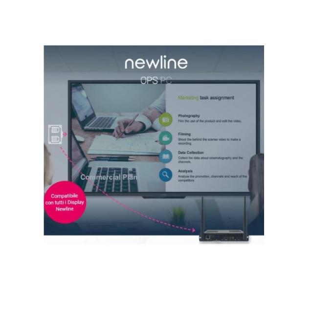 Newline - WB7C120U PCs/estación de trabajo Intel® Core™ i7 i7-8565U 16 GB DDR4-SDRAM 256 GB SSD Windows 10 Pro Slim PC Mini PC N