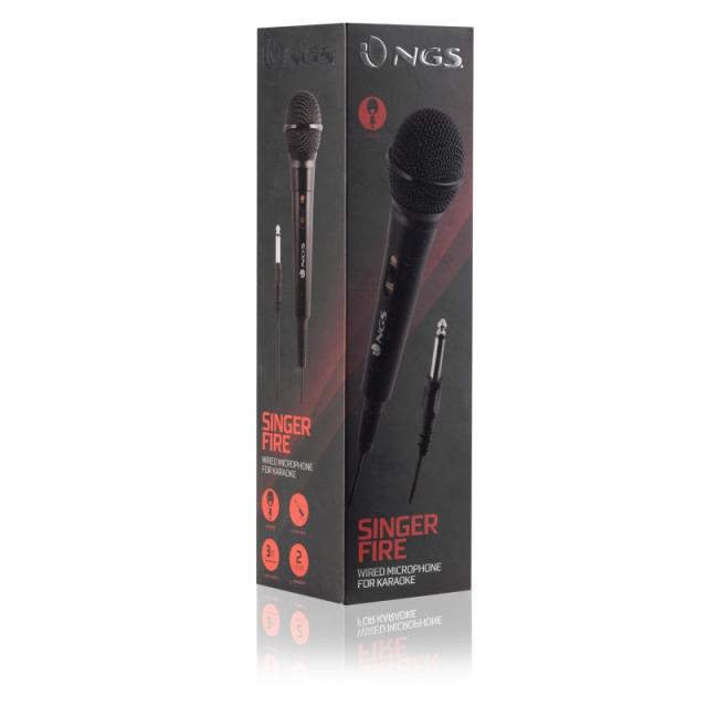 NGS - Singer Fire Negro Micrófono para karaoke