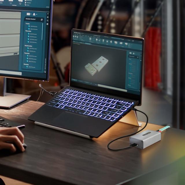 StarTech.com - Extensor USB 3.0 de 2 Puertos sobre Fibra Multimodo OM3 - LC/LC - Hub de 2 Puertos USB-A de 5Gbps - Alcance de 35