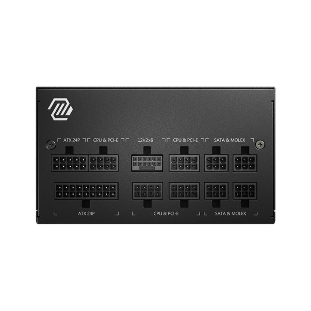 MSI - MAG A750GL PCIE5 II unidad de fuente de alimentación 750 W 20+4 pin ATX ATX Negro
