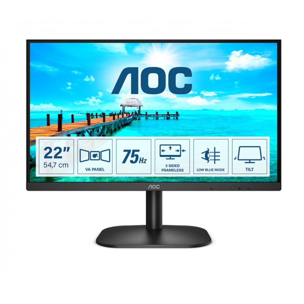 AOC - B2 22B2H/EU pantalla para PC 54,6 cm (21.5") 1920 x 1080 Pixeles Full HD LED Negro