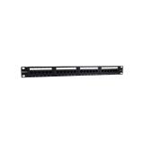 Phasak - Patch panel 19" 24P Cat.6 UTP RJ45 DUAL 1U + Organizador - PU 2424