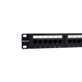 Phasak - Patch panel 19" 24P Cat.6 UTP RJ45 DUAL 1U + Organizador - PU 2424