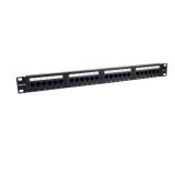 Phasak - Patch panel 19" 24P Cat.6 UTP RJ45 DUAL 1U + Organizador - PU 2424