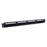 Phasak - Patch panel 19" 24P Cat.6 UTP RJ45 DUAL 1U + Organizador - PU 2424