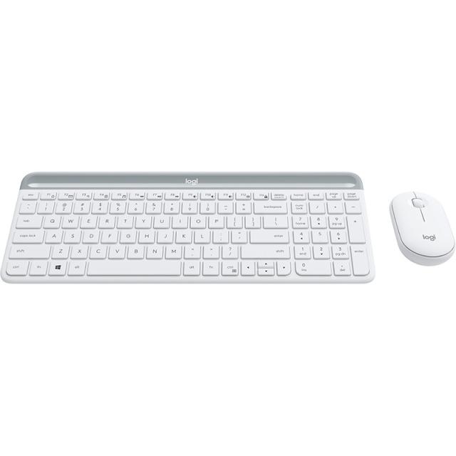 Logitech - 920-009199 teclado Ratón incluido Oficina RF inalámbrico Español Blanco