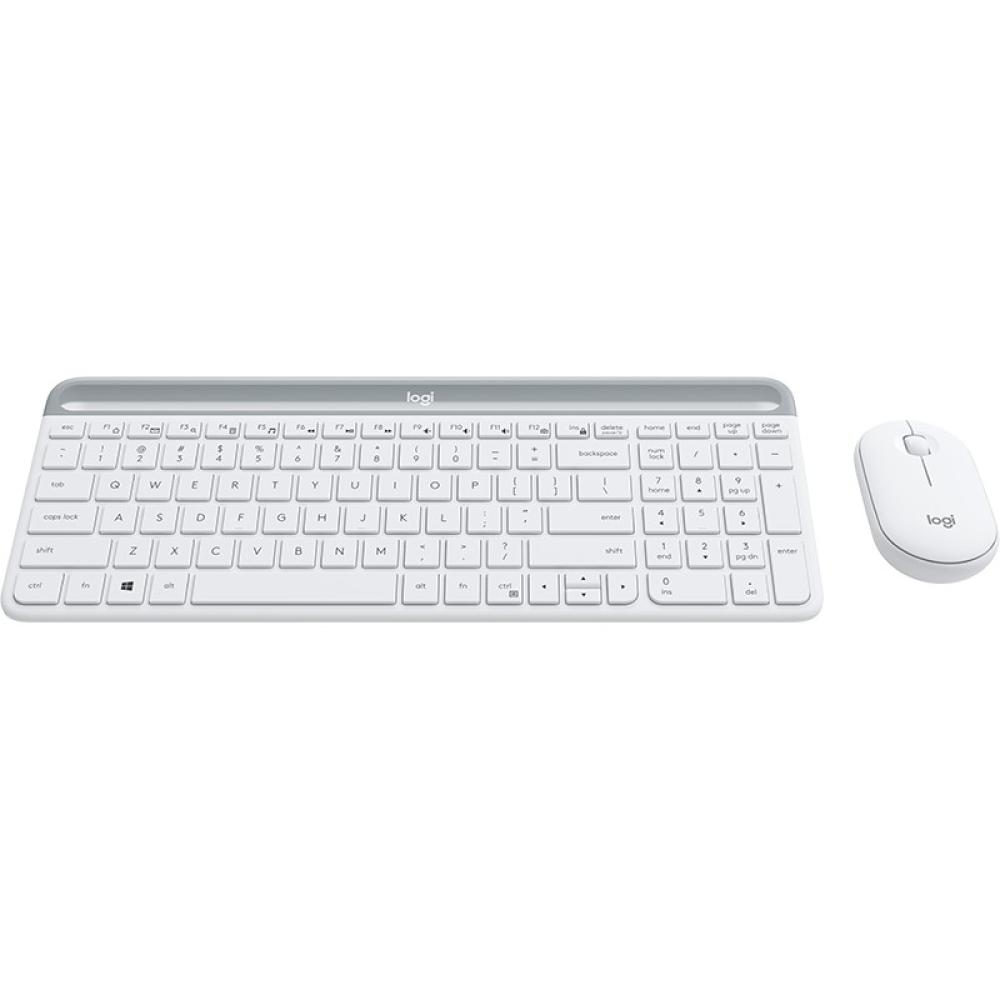 Logitech - 920-009199 teclado Ratón incluido Oficina RF inalámbrico Español Blanco