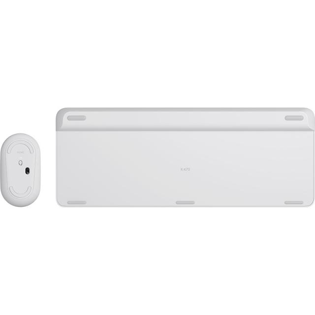 Logitech - 920-009199 teclado Ratón incluido Oficina RF inalámbrico Español Blanco