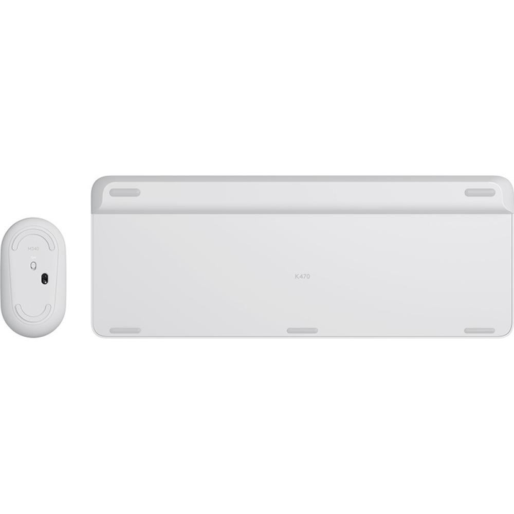 Logitech - 920-009199 teclado Ratón incluido Oficina RF inalámbrico Español Blanco