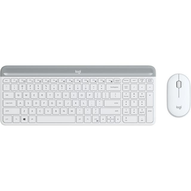 Logitech - 920-009199 teclado Ratón incluido Oficina RF inalámbrico Español Blanco