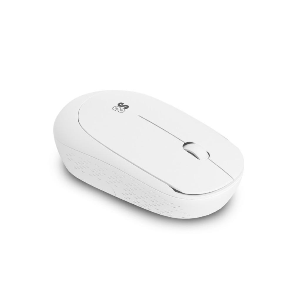 SUBBLIM - Ratón Business Plus Silencioso inalámbrico 2.4G 1200 DPI Blanco