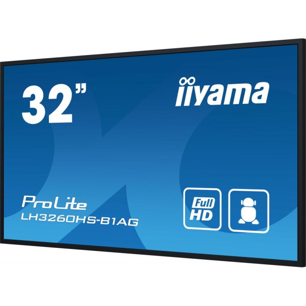 iiyama - LH3260HS-B1AG pantalla de señalización Pizarra de caballete digital 80 cm (31.5") LED Wifi 500 cd / m² Full HD Negro Pr