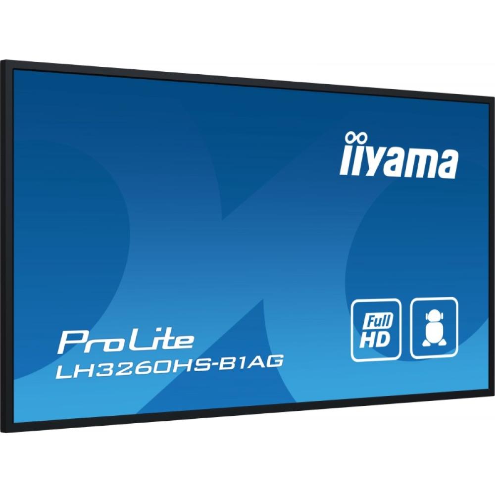iiyama - LH3260HS-B1AG pantalla de señalización Pizarra de caballete digital 80 cm (31.5") LED Wifi 500 cd / m² Full HD Negro Pr