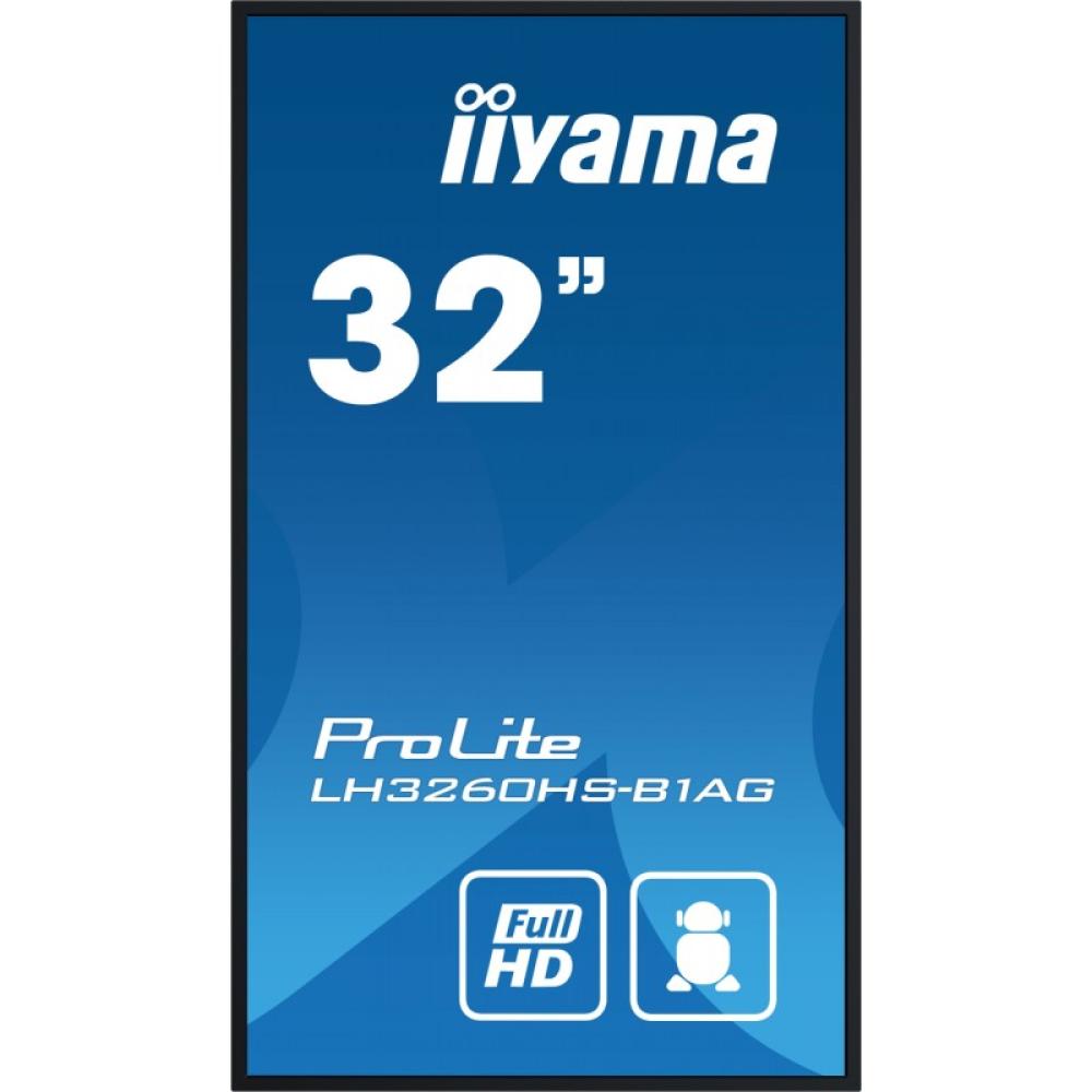 iiyama - LH3260HS-B1AG pantalla de señalización Pizarra de caballete digital 80 cm (31.5") LED Wifi 500 cd / m² Full HD Negro Pr