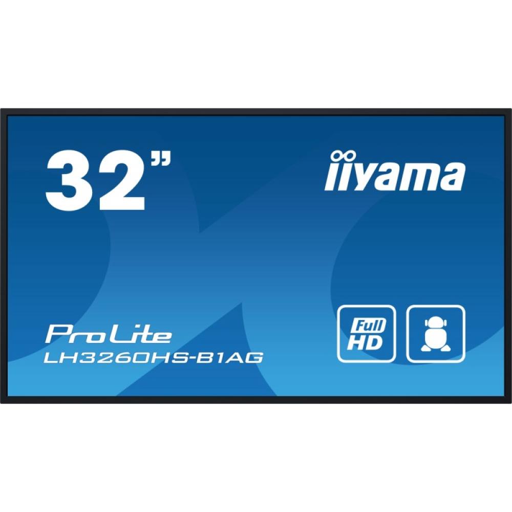 iiyama - LH3260HS-B1AG pantalla de señalización Pizarra de caballete digital 80 cm (31.5") LED Wifi 500 cd / m² Full HD Negro Pr