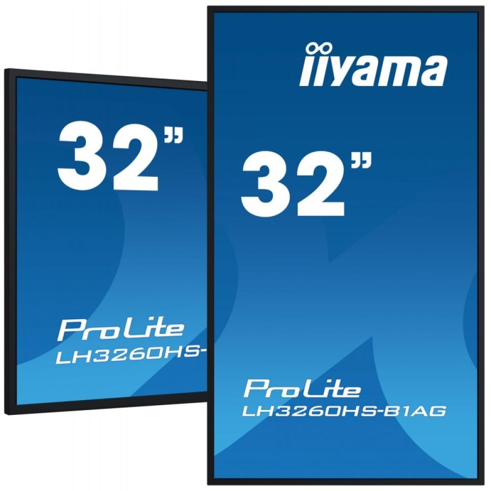 iiyama - LH3260HS-B1AG pantalla de señalización Pizarra de caballete digital 80 cm (31.5") LED Wifi 500 cd / m² Full HD Negro Pr