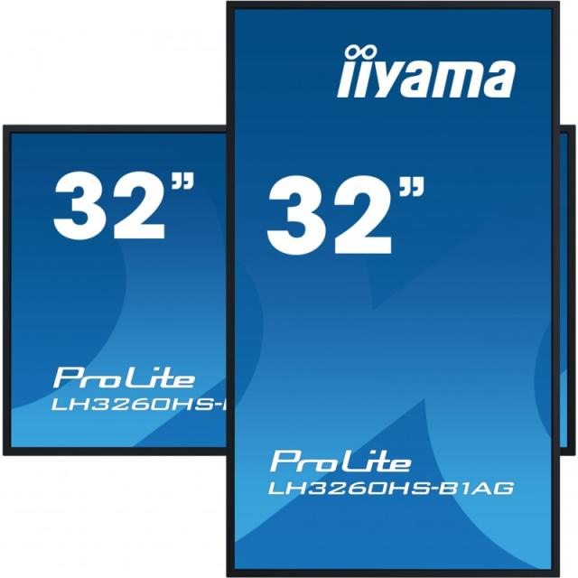 iiyama - LH3260HS-B1AG pantalla de señalización Pizarra de caballete digital 80 cm (31.5") LED Wifi 500 cd / m² Full HD Negro Pr