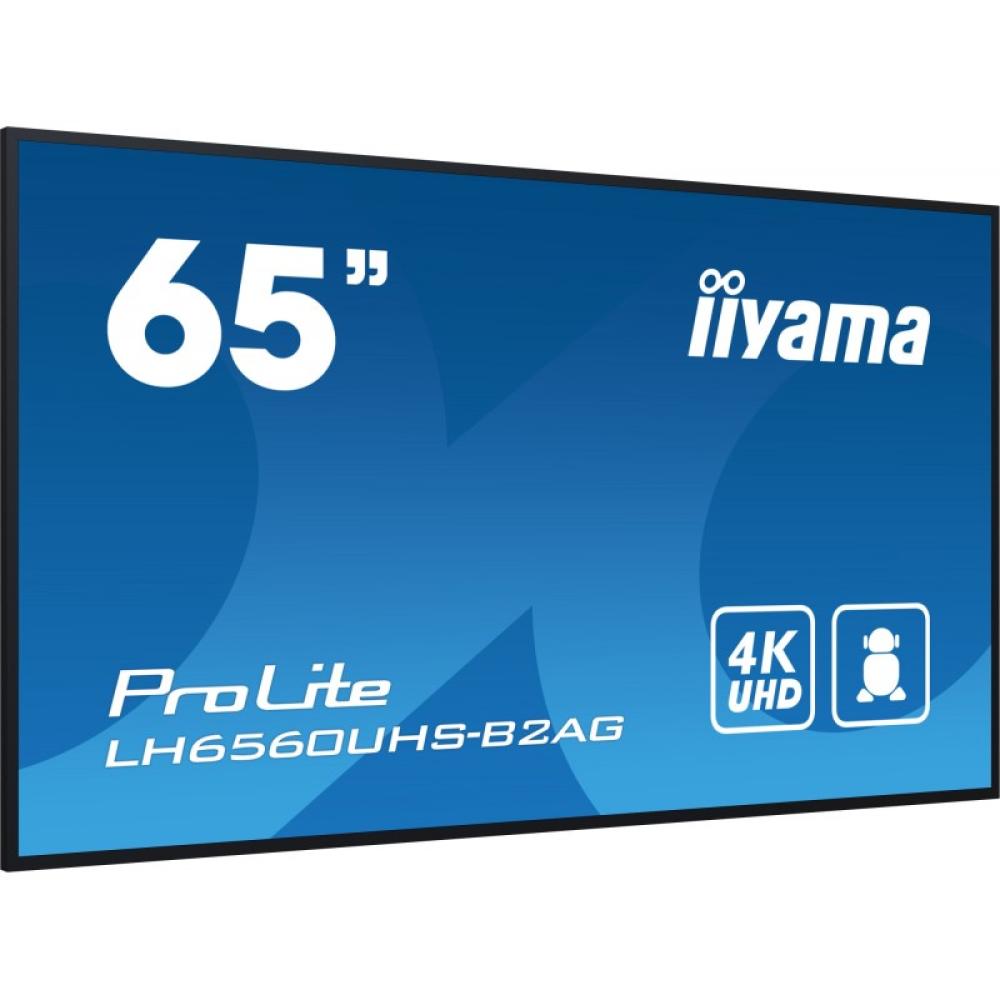 iiyama - LH6560UHS-B2AG pantalla de señalización Pizarra de caballete digital 163,8 cm (64.5") LED Wifi 500 cd / m² 4K Ultra HD