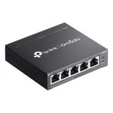 TP-Link - Omada ES205G Gestionado Gigabit Ethernet (10/100/1000) Energía sobre Ethernet (PoE) Negro