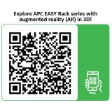 APC - EASY RACK 600MM/42U/800MM WITH ROOF SIDE PANEL CASTORS FEET AND 4 BRACKETS NO BOTTOM BLACK Rack o bastidor independiente N