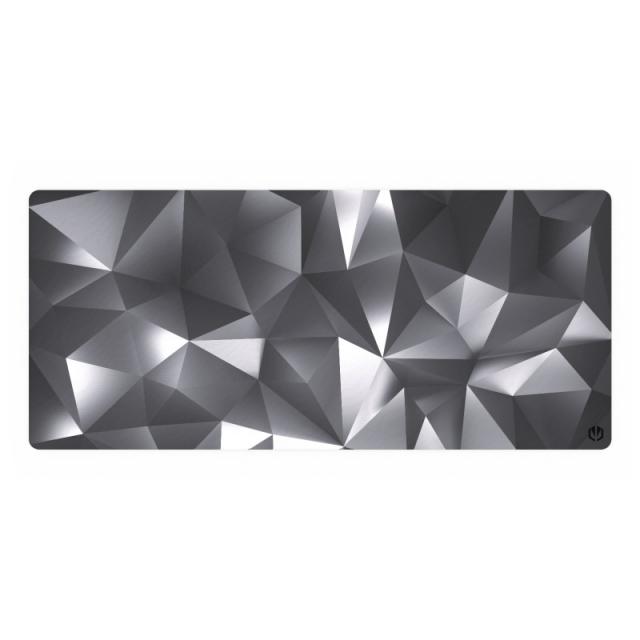 ENDORFY - Crystal Black XL Alfombrilla de ratón para juegos Negro, Gris, Blanco