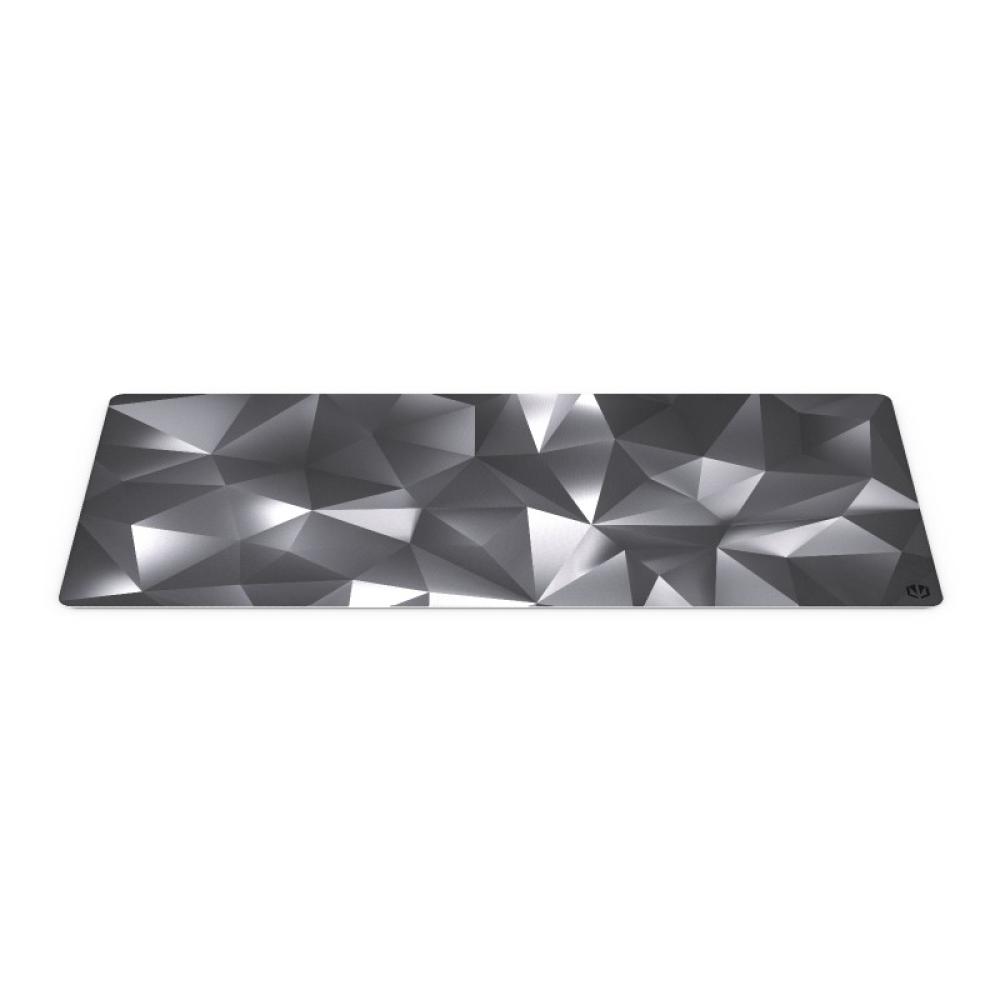 ENDORFY - Crystal Black XL Alfombrilla de ratón para juegos Negro, Gris, Blanco