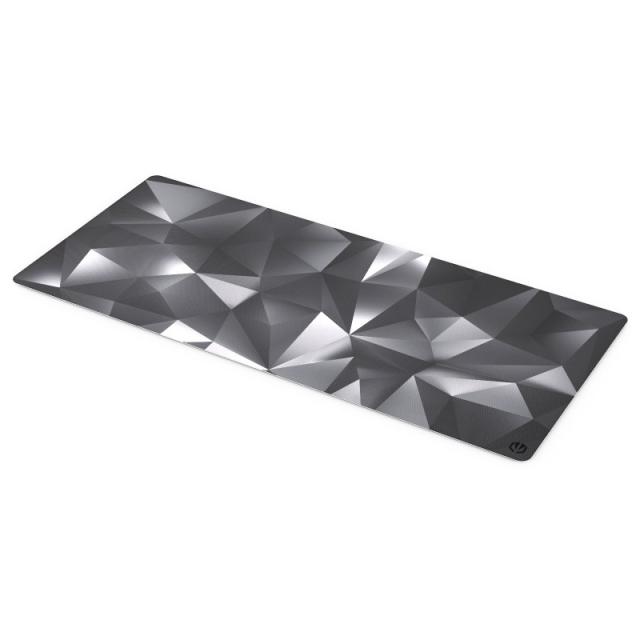 ENDORFY - Crystal Black XL Alfombrilla de ratón para juegos Negro, Gris, Blanco