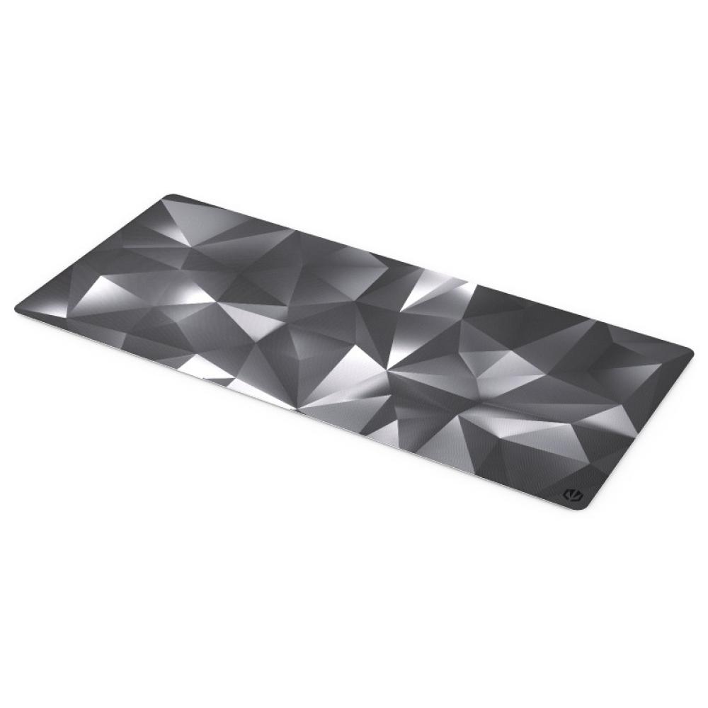 ENDORFY - Crystal Black XL Alfombrilla de ratón para juegos Negro, Gris, Blanco
