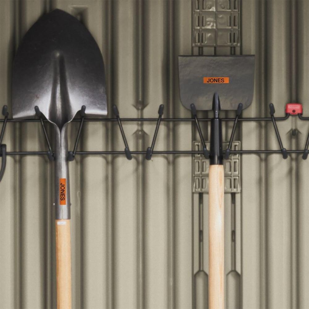 DYMO - D1 - Etiquetas Durable - negro sobre naranja - 12mm x 3m