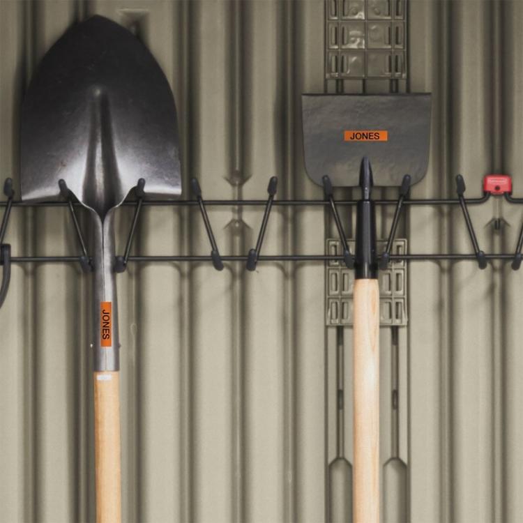 DYMO - D1 - Etiquetas Durable - negro sobre naranja - 12mm x 3m