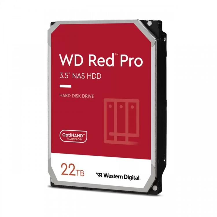 Western Digital - Red Pro disco duro interno 22 TB 7200 RPM 512 MB 3.5" Serial ATA III