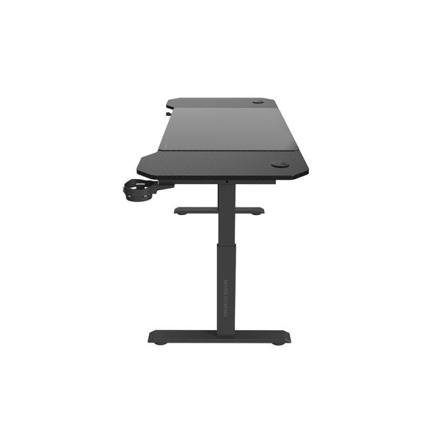 Mars Gaming - MGD-ERGO140, Mesa Altura Ajustable 3 Posiciones, Superficie Ergonómica, Estructura Metálica, Alfombri - MGDERGO140