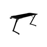 Mars Gaming - MGD-X140, Mesa Gaming Ergonómica, Superficie en Fibra de Carbono, Estructura Metálica, Alfombrilla XXL, - MGDX140