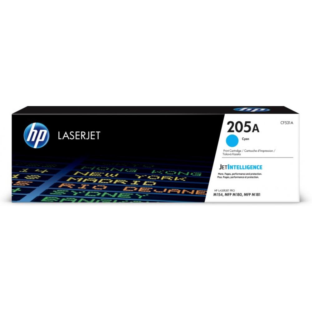 HP - Cartucho de tóner Original LaserJet 205A cian