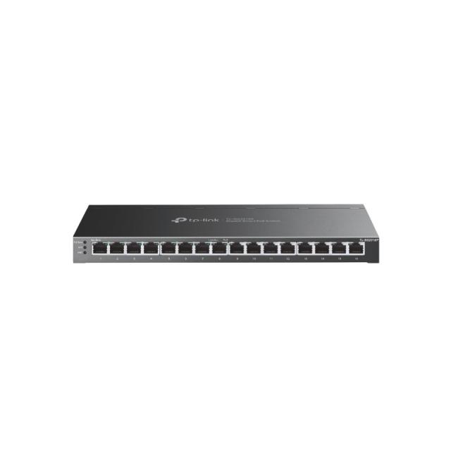 TP-Link - JetStream TL-SG2016P switch L2/L3/L4 Gigabit Ethernet (10/100/1000) Energía sobre Ethernet (PoE) Negro