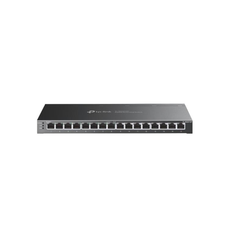 TP-Link - JetStream TL-SG2016P switch L2/L3/L4 Gigabit Ethernet (10/100/1000) Energía sobre Ethernet (PoE) Negro