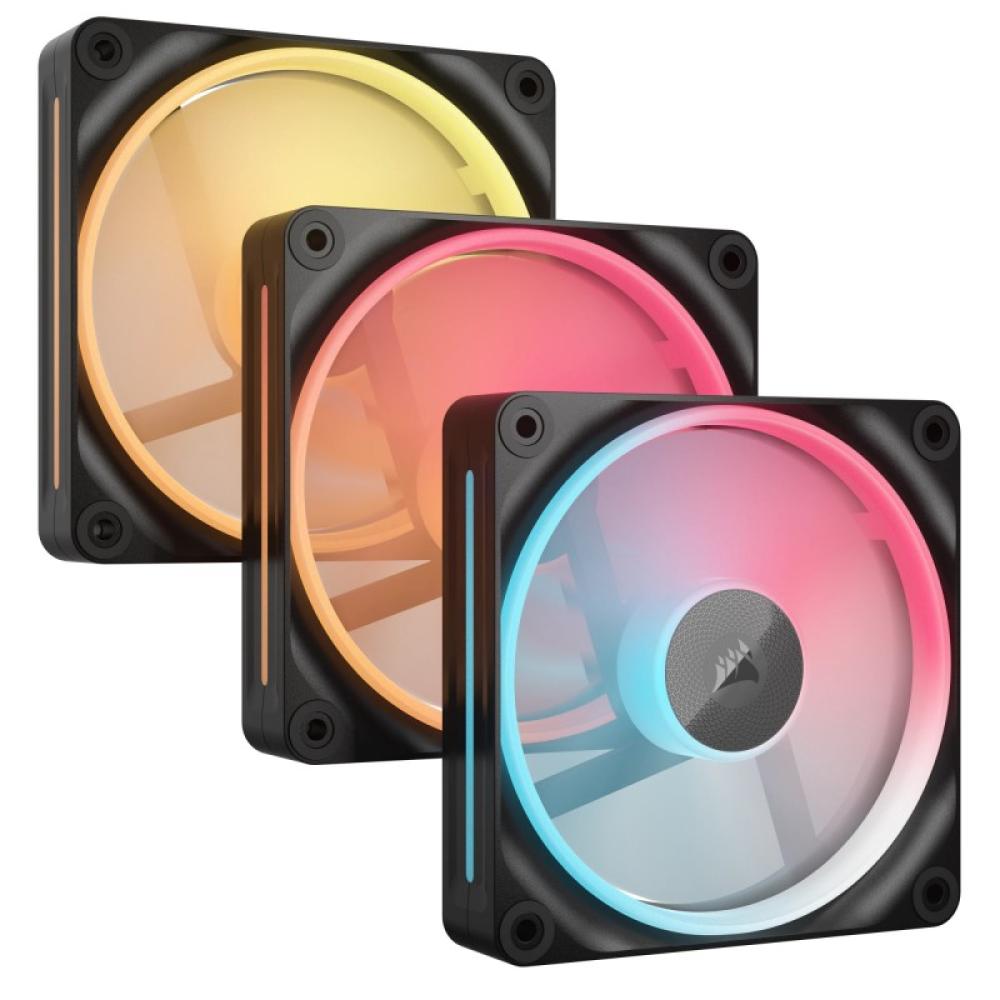Corsair - iCUE LINK LX120-R RGB Carcasa del ordenador Ventilador 12 cm Negro 3 pieza(s)