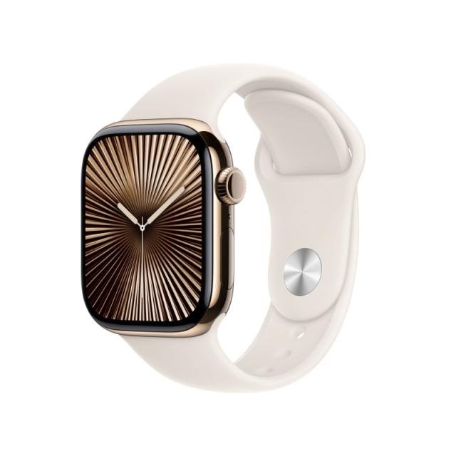 Apple - Watch Series 10 OLED 42 mm Digital 374 x 446 Pixeles Pantalla táctil 4G Oro Wifi GPS (satélite)