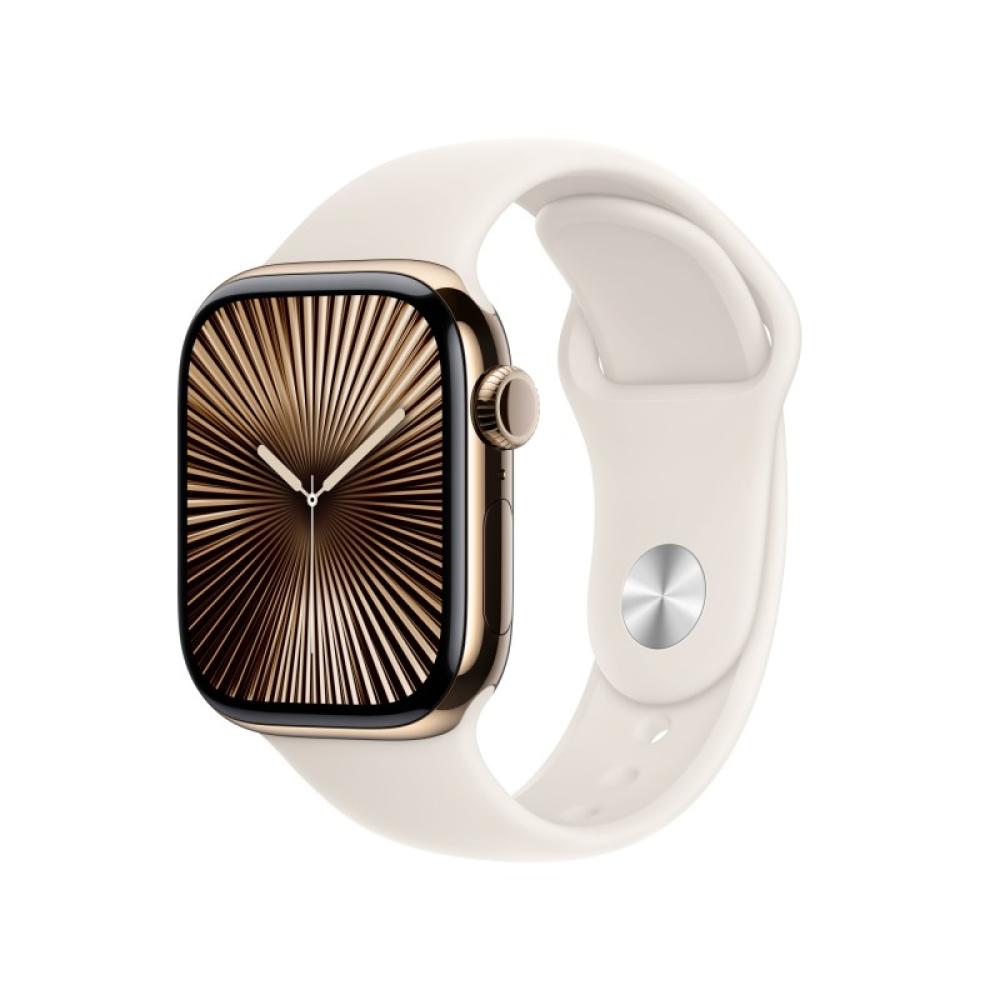 Apple - Watch Series 10 OLED 42 mm Digital 374 x 446 Pixeles Pantalla táctil 4G Oro Wifi GPS (satélite)