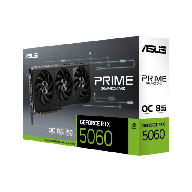 ASUS - Prime -RTX5060-O8G NVIDIA GeForce RTX 5060 8 GB GDDR7