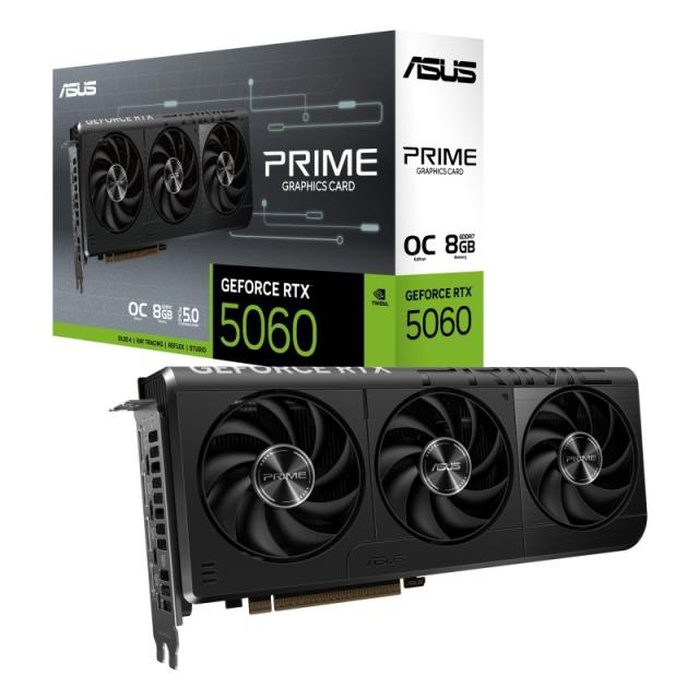 ASUS - Prime -RTX5060-O8G NVIDIA GeForce RTX 5060 8 GB GDDR7
