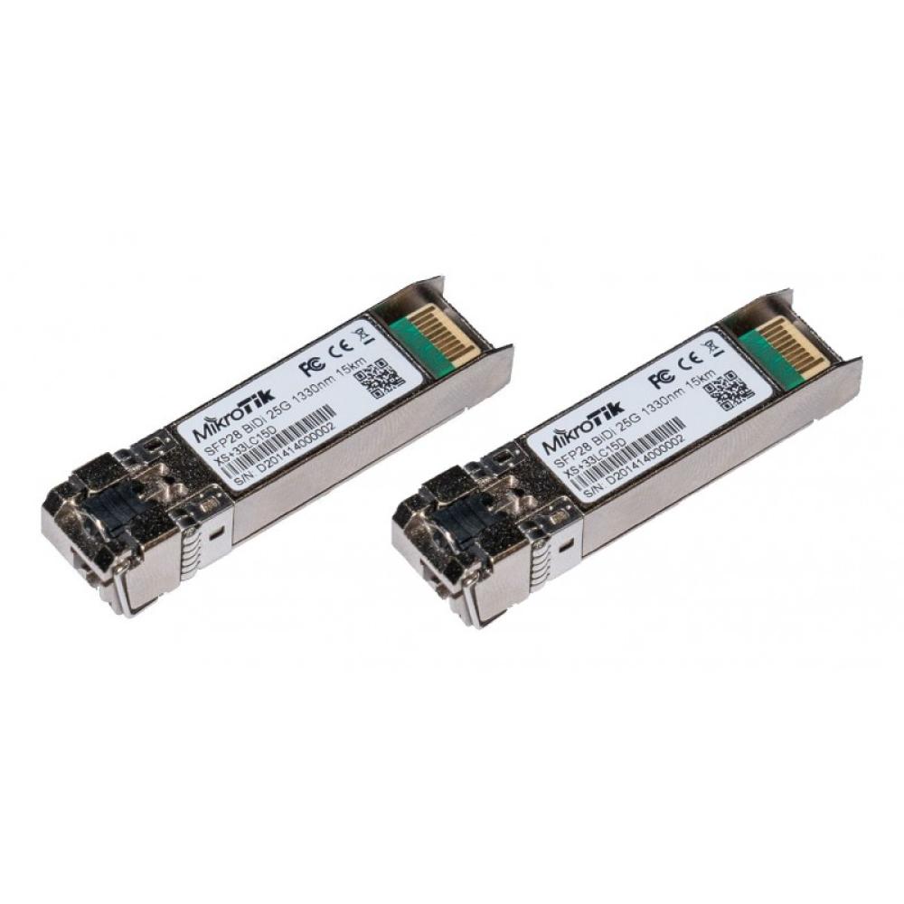 Mikrotik - SFP/SFP+/SFP28 BiDi: XS+2733LC15D red modulo transceptor Fibra óptica 25000 Mbit/s LC 1330 nm