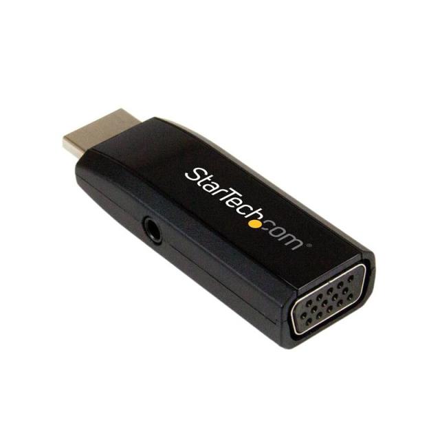StarTech.com - Adaptador compacto de vídeo HDMI a VGA con audio