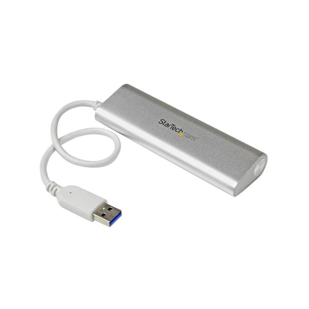 StarTech.com - Hub Ladrón USB 3.0 de 4 Puertos - Hub Concentrador USB-A - Alimentado por el Bus - 5Gbps - Hub USB Portátil - Car
